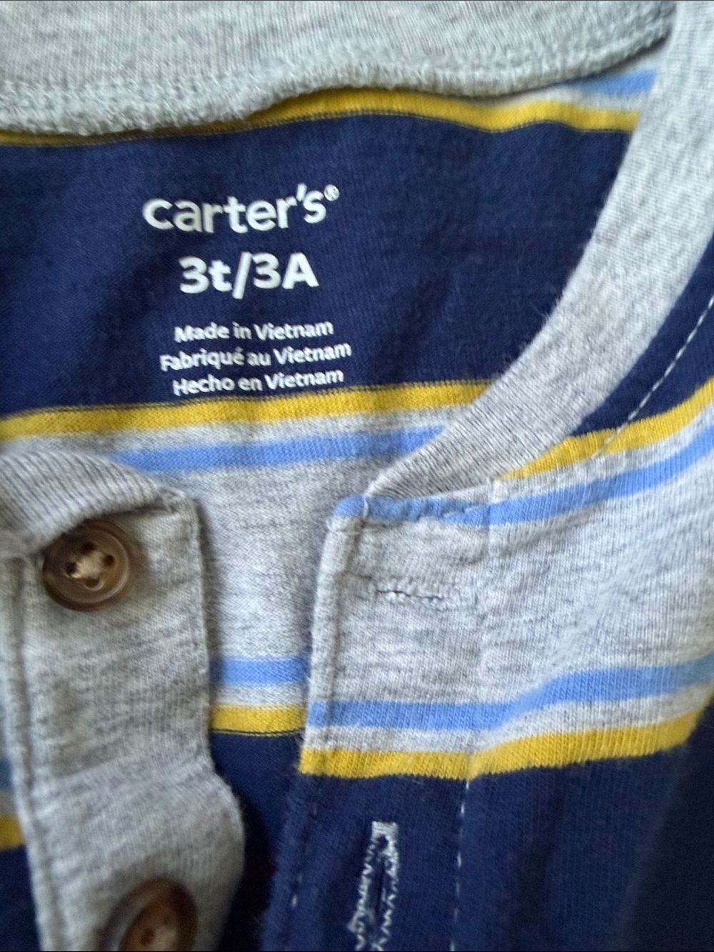 Carter's and Gap Long-Sleeve Tees Trio 3T - Picture 2 of 4